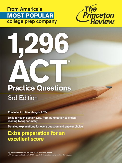 Cover of 1,296 ACT Practice Questions